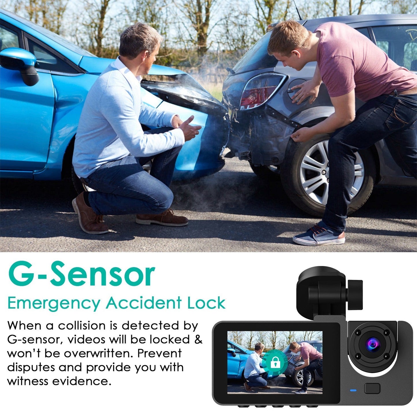 3-Channel Car Camera - 32Gb Mmc Card